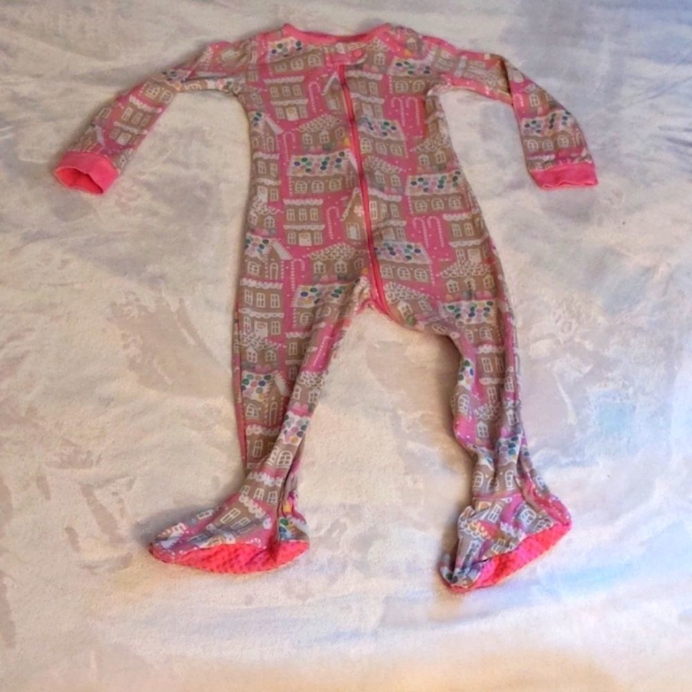 The Children's Place - Ginger Bread House Feet Pajamas